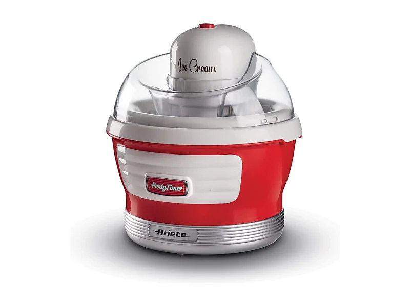 Macchina per fare il gelato 12W, capacità 1,5L, tempo preparazione 30 minuti - Rosso