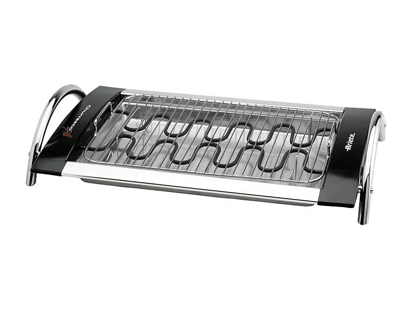 Ariete 732 2000 W Grill Electrique Dessus de table Noir, Argent