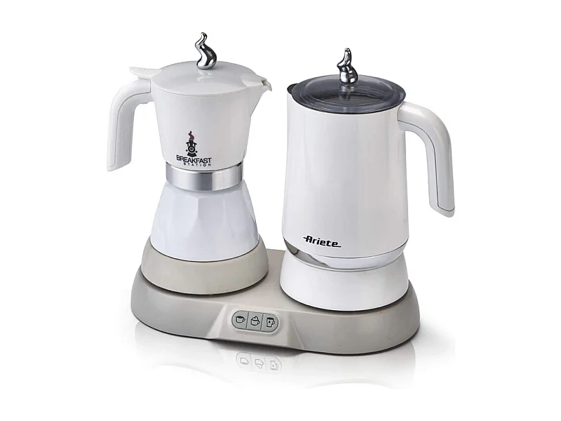 Breakfast Station - Moka Elettrica, Bollitore e Montalatte - 5 Funzioni in 1