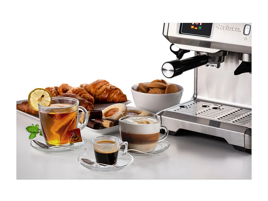 Machine à café Ariete 1312 avec écran numérique et moulin à café intégré Gris