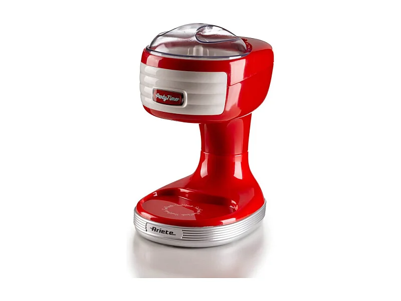 Macchina per tritare ghiaccio, 30W, cestello removibile, lame in acciaio inox - Rosso