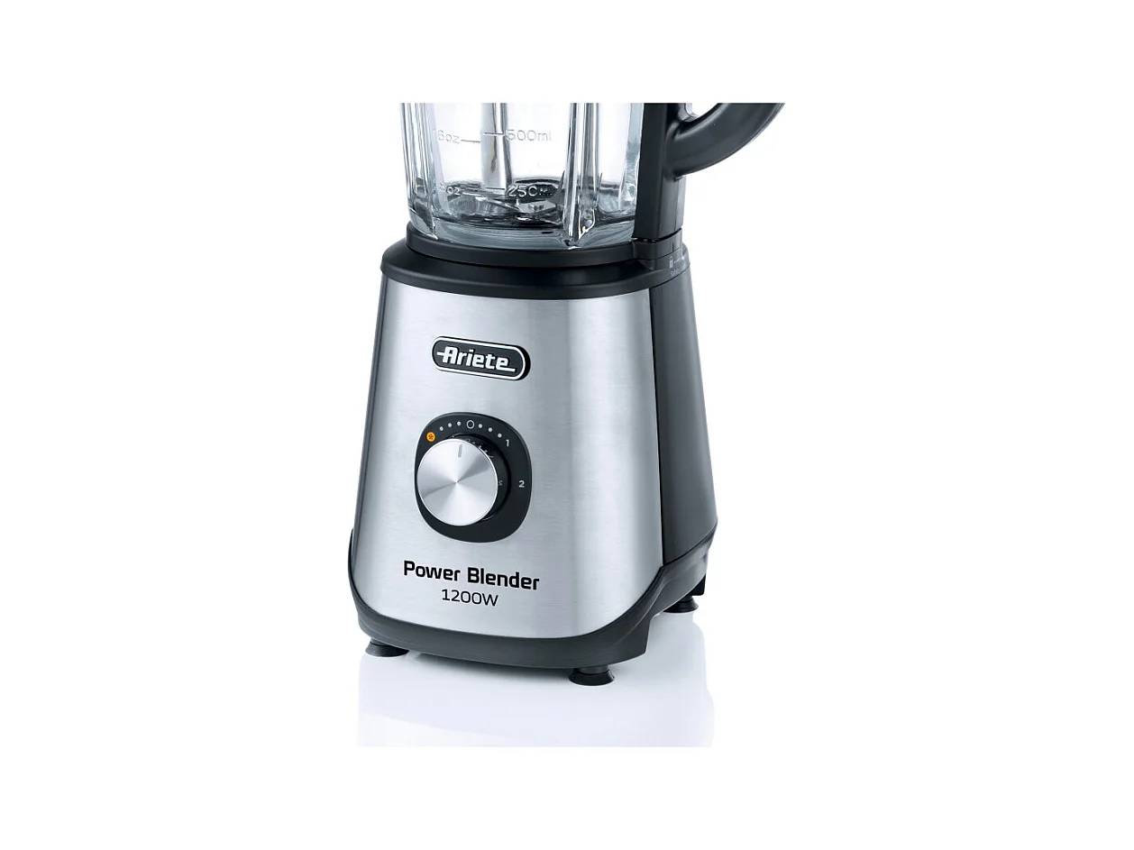 Frullatore Power Blender 1200W, 4 lame inox, 2 velocità, 1,5L - Metal