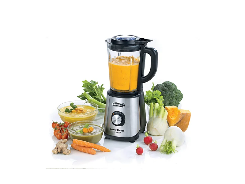 Frullatore Power Blender 1200W, 4 lame inox, 2 velocità, 1,5L - Metal