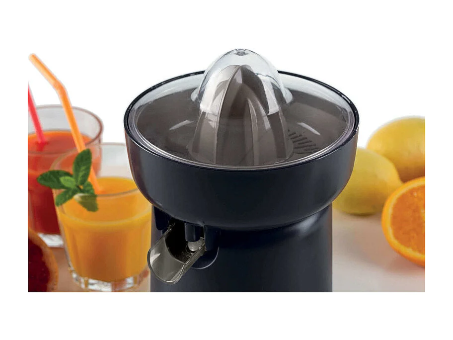 Spremiagrumi 40W, 2 coni di spremitura, coperchio protezione, beccuccio antigoccia - Dark & Sahara Grey