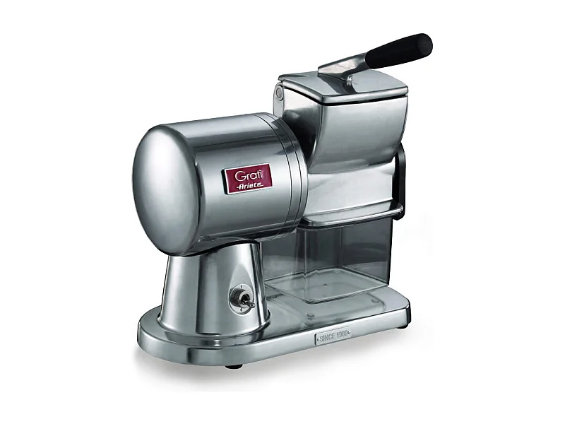 Grattugia elettrica professionale - Per formaggio, pane, cioccolato, frutta secca - 350W - Argento