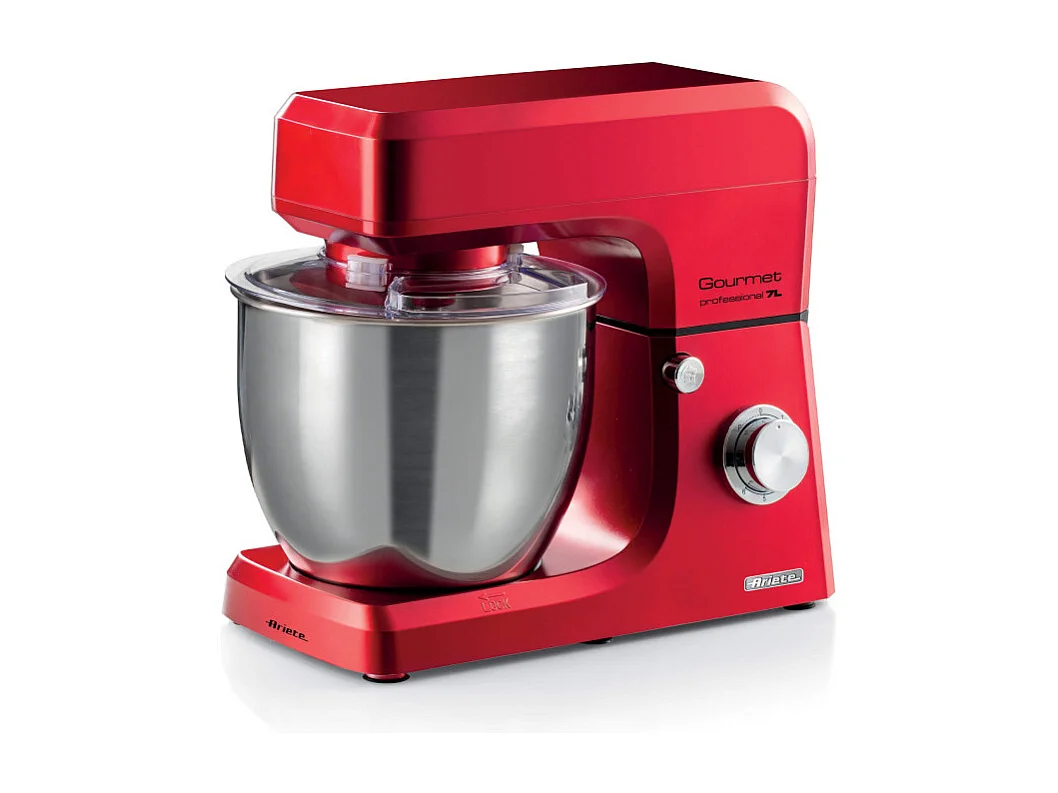 Impastatrice Planetaria Gourmet Professional 7L - 1200W - 3 Accessori - Rosso