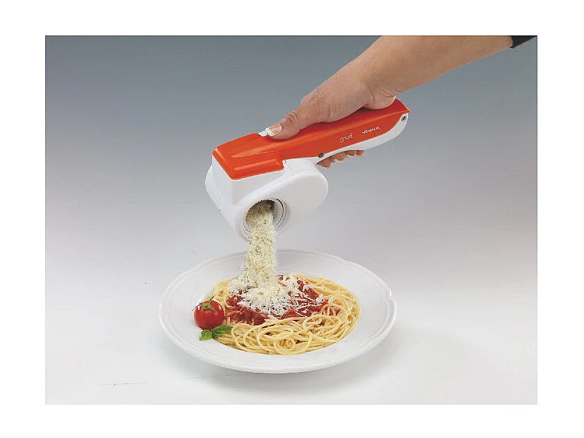 Grattugia elettrica senza filo - Rullo in Acciaio Inox - Batteria ricaricabile - Arancione