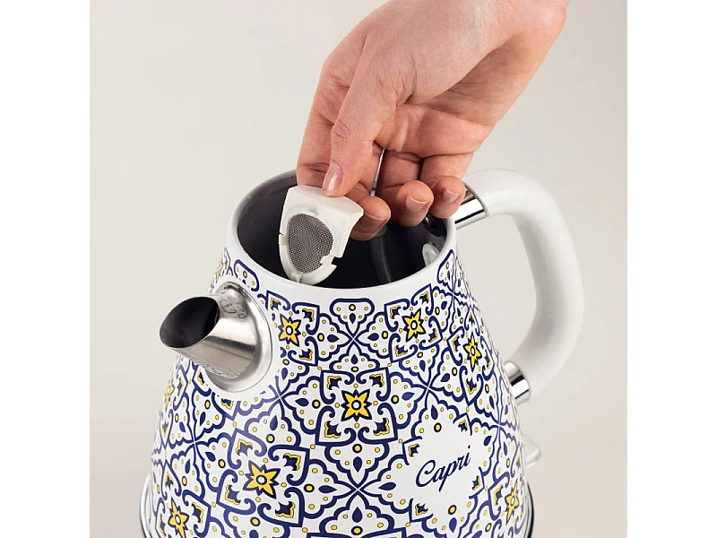 Bollitore elettrico 1,7L - Infusi, tè, tisane - Base cordless - Autospegnimento