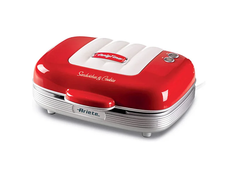 Piastra Elettrica Multifunzione - 700W - 3 Piastre Intercambiabili - Rosso