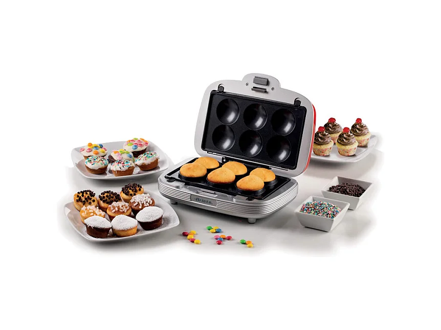 Piastra Elettrica Multifunzione - 700W - 3 Piastre Intercambiabili - Rosso