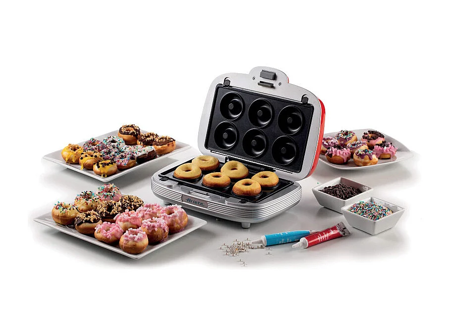 Piastra Elettrica Multifunzione - 700W - 3 Piastre Intercambiabili - Rosso