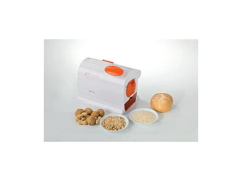 Grattugia elettrica con rullo extra-large in Acciaio Inox, 120W, contenitore estraibile - Arancione