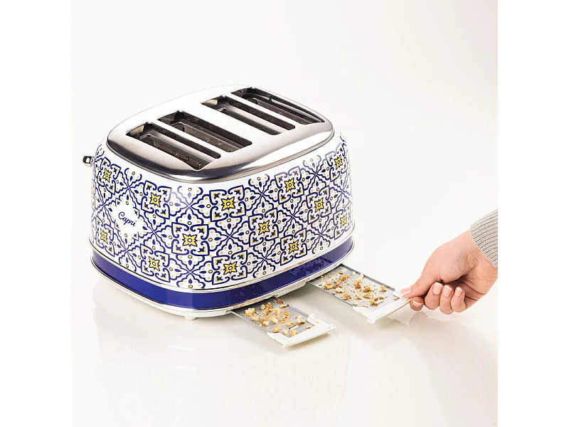 Tostapane 1630W - 4 fette - 6 livelli di doratura - Espulsione automatica