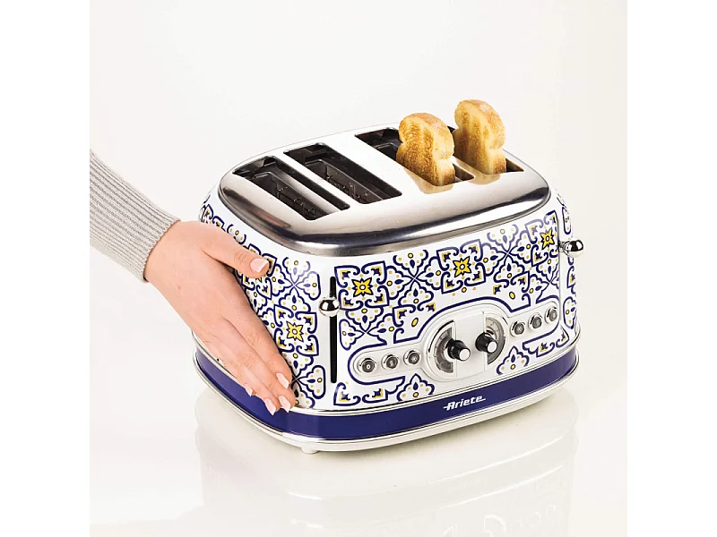 Tostapane 1630W - 4 fette - 6 livelli di doratura - Espulsione automatica