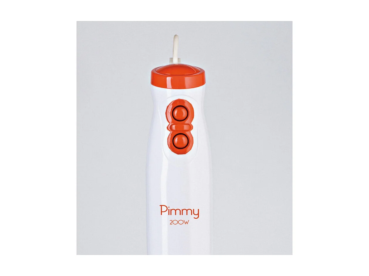 Ariete 881 Mélangeur par immersion Orange, Acier inoxydable, Blanc 200 W