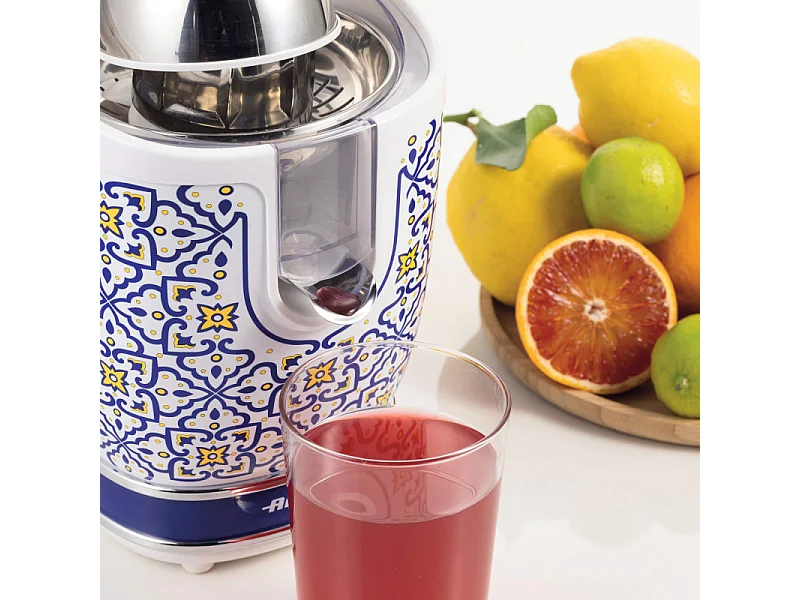 Spremiagrumi elettrico con leva - 2 Coni - Corpo in Metallo - Silenzioso