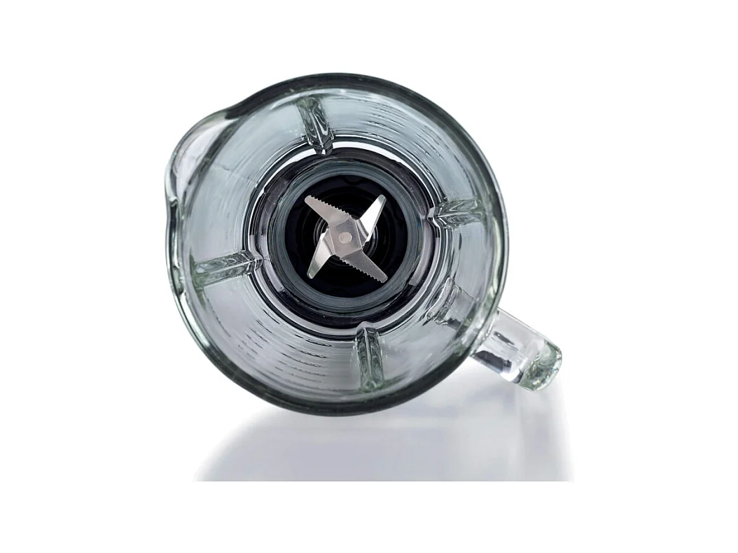 Frullatore Moderna 1000W, tazza vetro 1,5L - 4 velocità, 4 lame - Nero