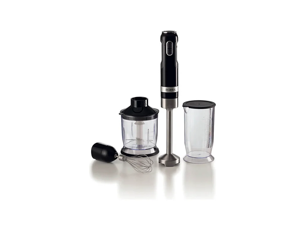 Frullatore a immersione 1000W - 10 velocità + turbo - Accessori inclusi - Nero