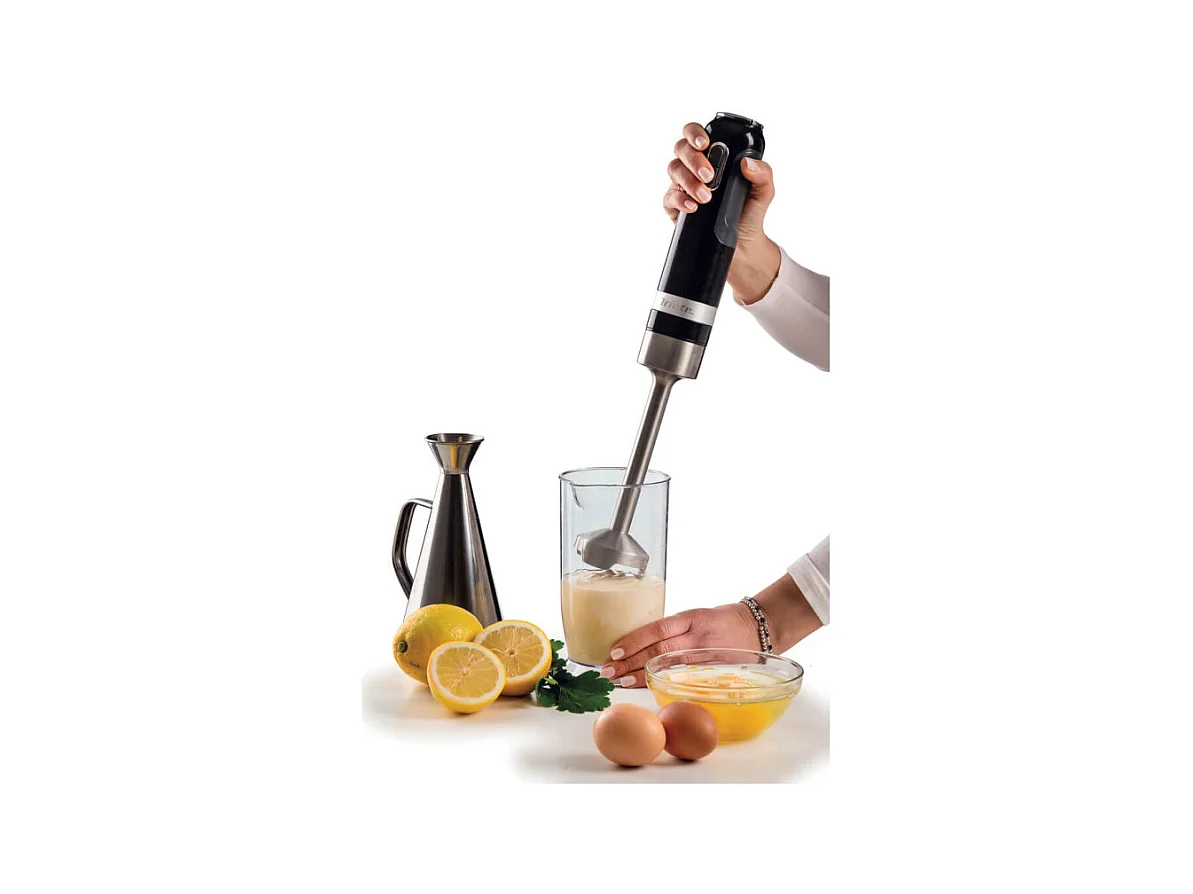 Frullatore a immersione 1000W - 10 velocità + turbo - Accessori inclusi - Nero