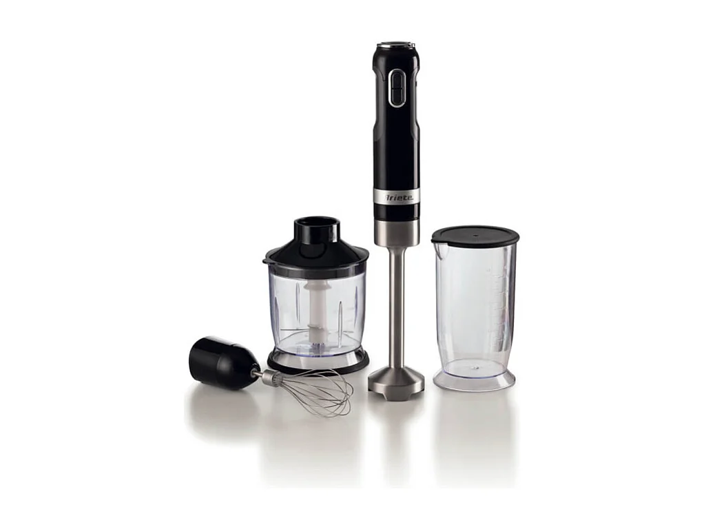 Frullatore a immersione 1000W - 10 velocità + turbo - Accessori inclusi - Nero