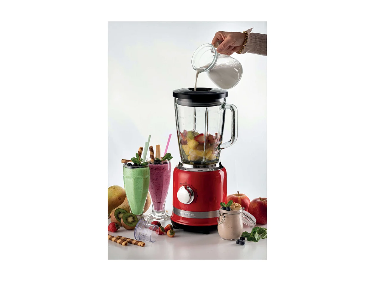 Ariete 0585 1,5 L Mélangeur de table 1000 W Rouge, Acier inoxydable