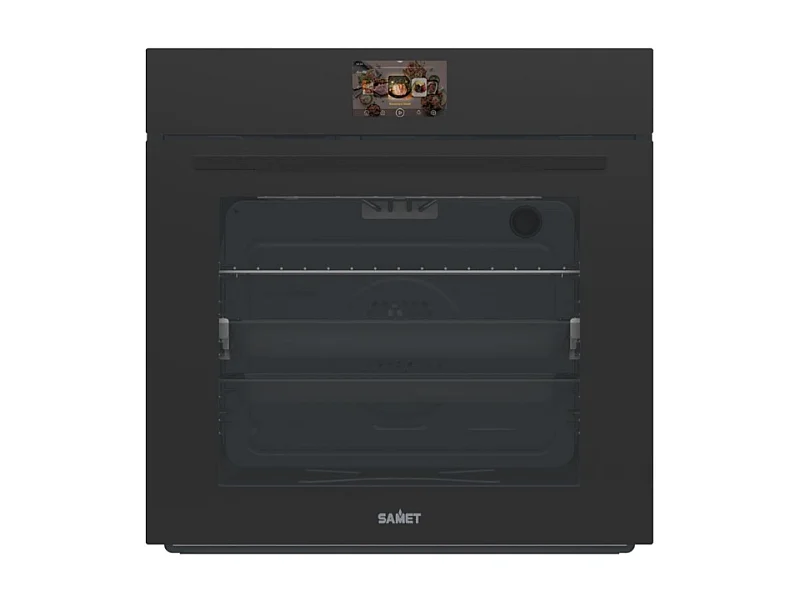 Forno elettrico Samet Tempest da incasso 60 cm. 69 lt vetro satinato temperato nero opaco classe A