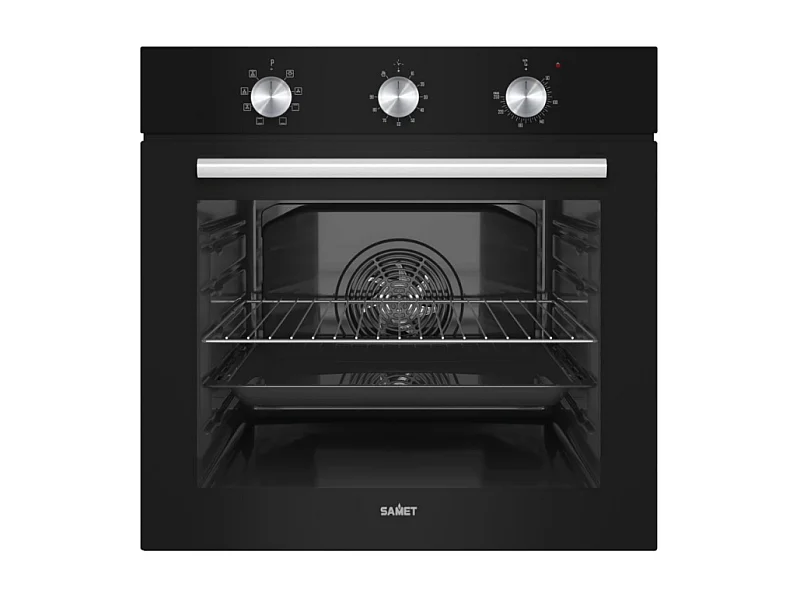 Giove forno incasso elettrico multifunzione nero timer meccanico