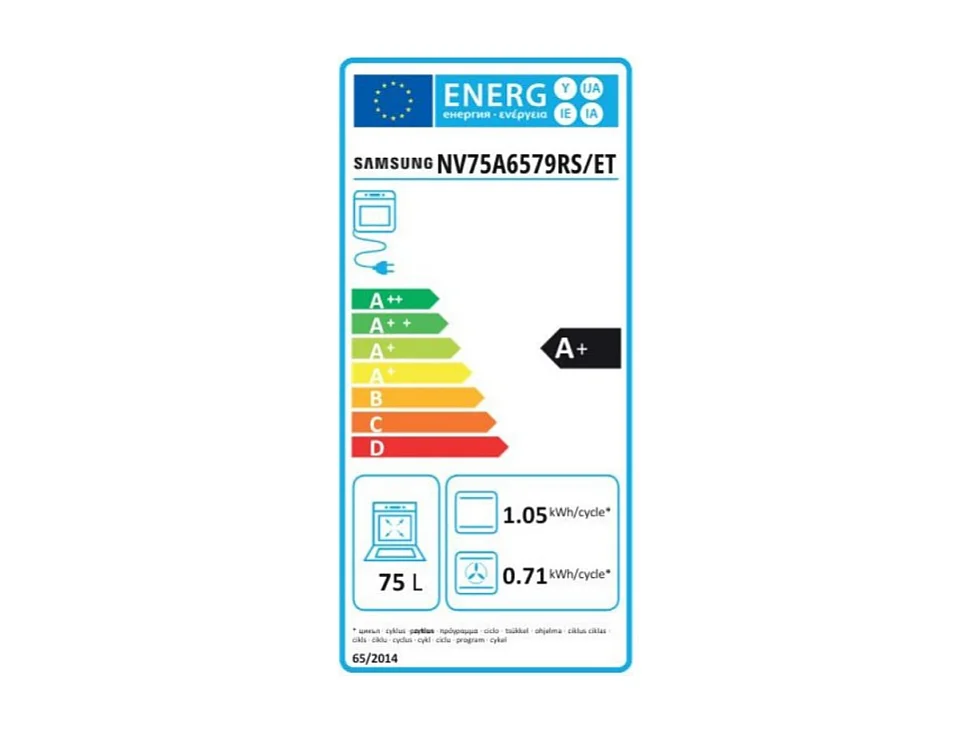 Forno elettrico dual cook Samsung NV75A6579RSET inox