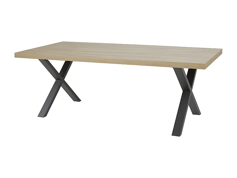 MASSIRE - Table Rectangulaire 230cm Aspect Bois
