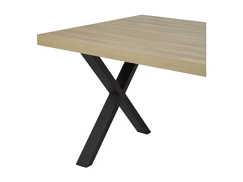 MASSIRE - Table Rectangulaire 230cm Aspect Bois