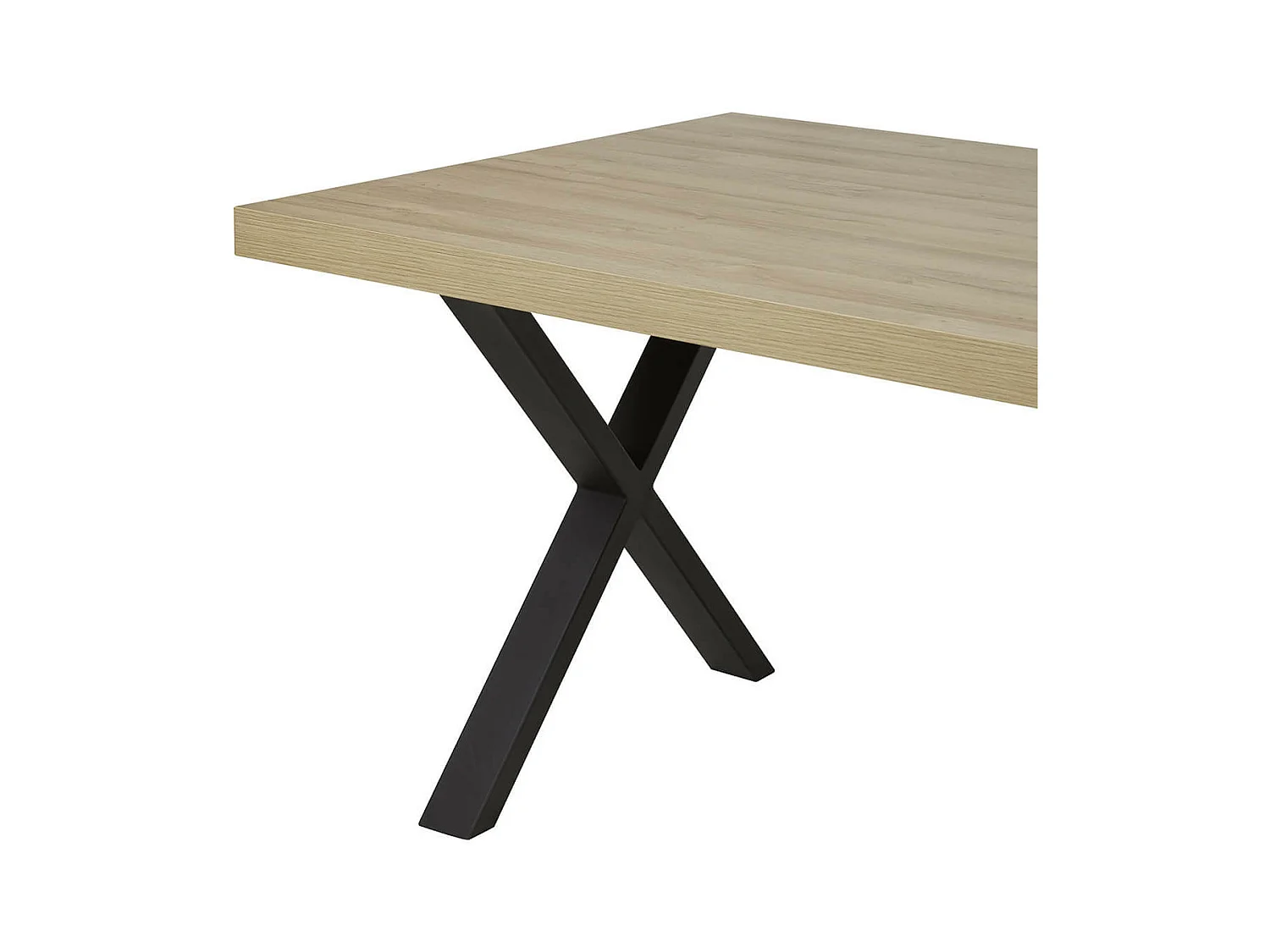 MASSIRE - Table Rectangulaire 230cm Aspect Bois