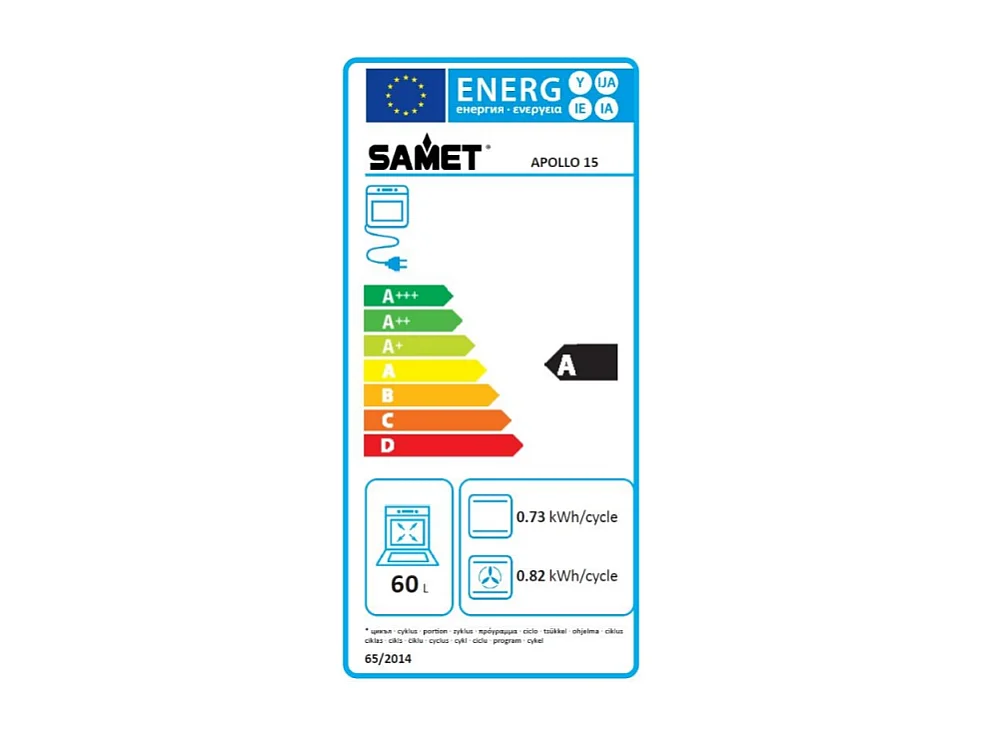 Samet Forno multifunzione elettrico Apollo15 nero
