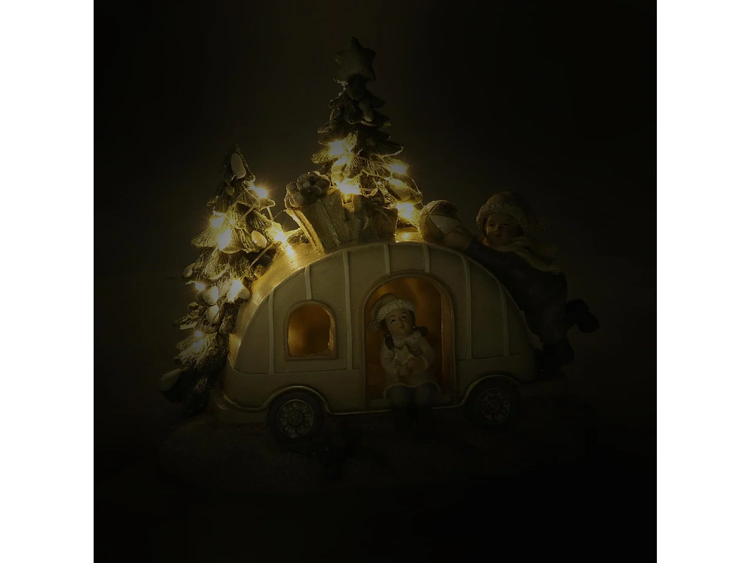 Macchina resina led bianco cm 16x12,5h14,5