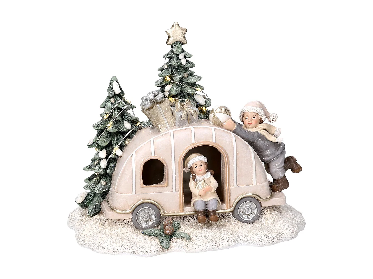 Macchina resina led bianco cm 16x12,5h14,5