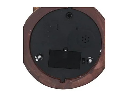 Palla di vetro led resina babbo natale con musica cm ø16,5h20