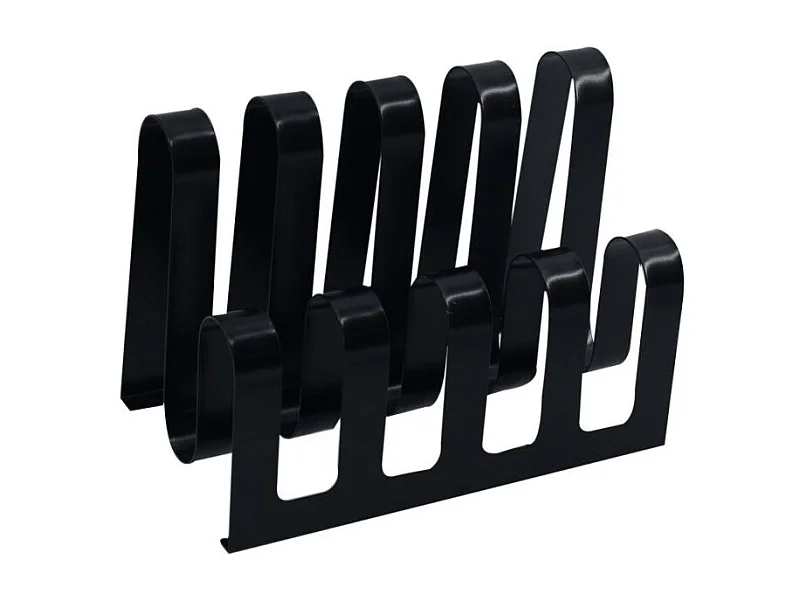 Portariviste metallo nero 4 posti cm 31x19h22