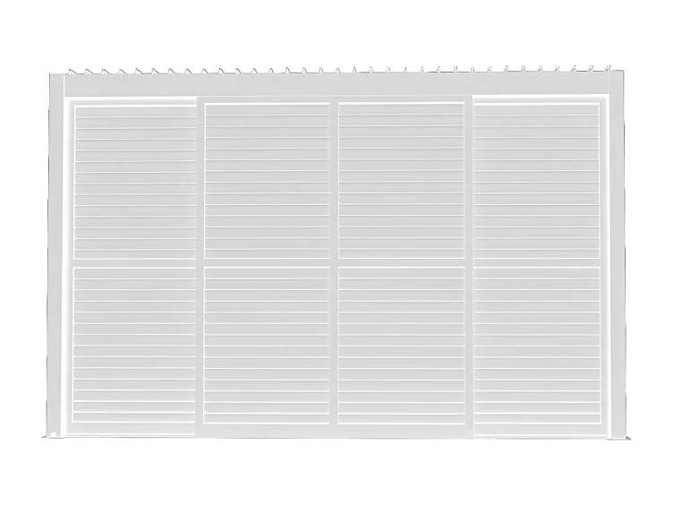 LATERALE SCORREVOLE CON LAMELLE PER LATO DA 4 M PERGOLA BIOCLIMATICA