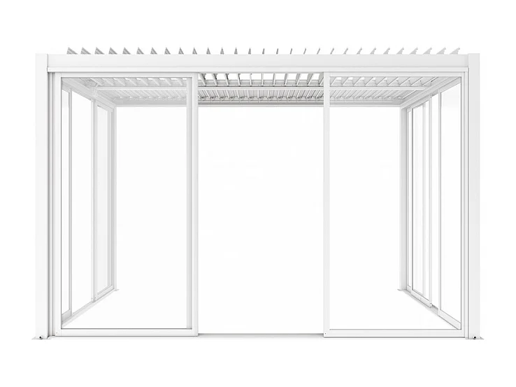 LATERALE SCORREVOLE CON VETRO PER LATO DA 4 M PERGOLA BIOCLIMATICA