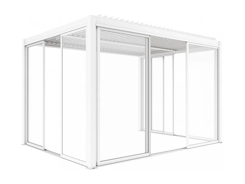 LATERALE SCORREVOLE CON VETRO PER LATO DA 4 M PERGOLA BIOCLIMATICA