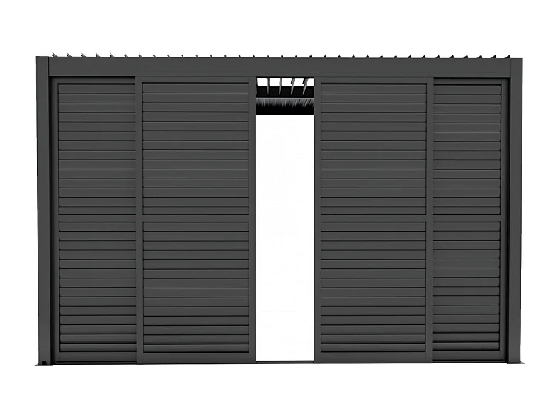 LATERALE SCORREVOLE CON LAMELLE PER LATO DA 4 M PERGOLA BIOCLIMATICA