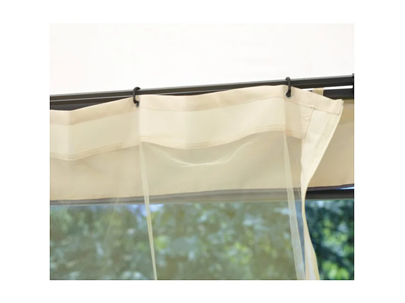 Set tende mosche MOIA di ricambio per gazebo in ferro quadrato 3x3 m