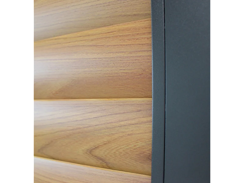 LATERALE SCORREVOLE CON LAMELLE PER LATO DA 3 M PERGOLA BIOCLIMATICA