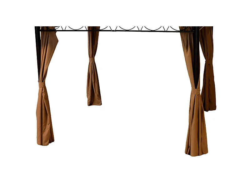 Gazebo ricambio tenda laterale 3x4m 740286 senza zanzariera