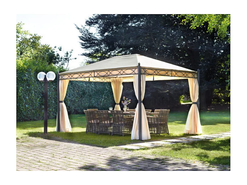 Set tende laterali MOIA di ricambio gazebo rettangolare 3 x 4 m