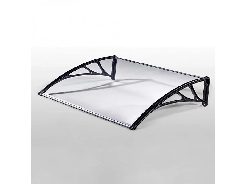 Vordach aus transparentem Polycarbonat 80x100 cm