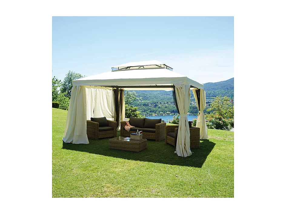 Set tende laterali di ricambio MOIA per gazebo in alluminio 3x4 m