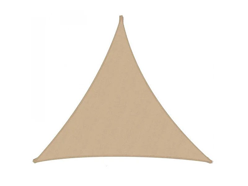 Vela ombreggiante tessuto triangolare sabbia cm 300x300x300