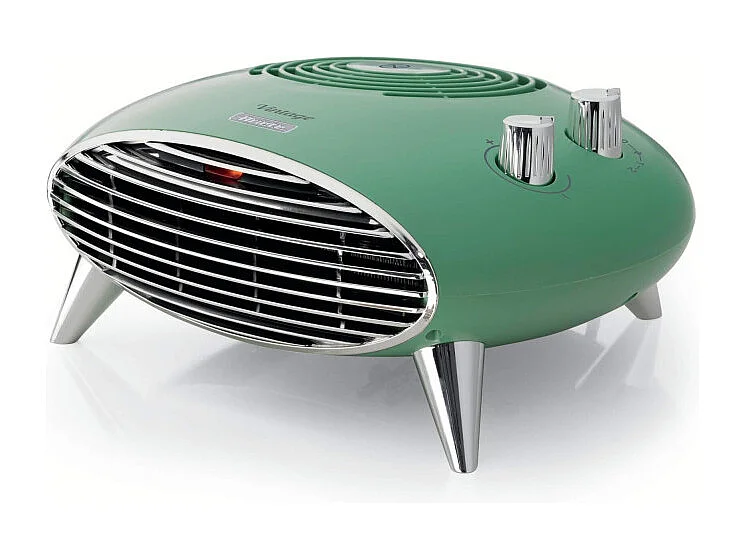 Termoventilatore da tavolo 2000W, stufetta elettrica, termostato, silenzioso - Verde