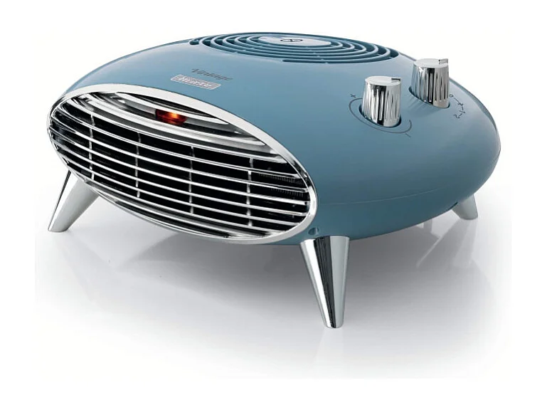 Termoventilatore da tavolo 2000W - Stufetta elettrica Celeste - Silenzioso con Termostato