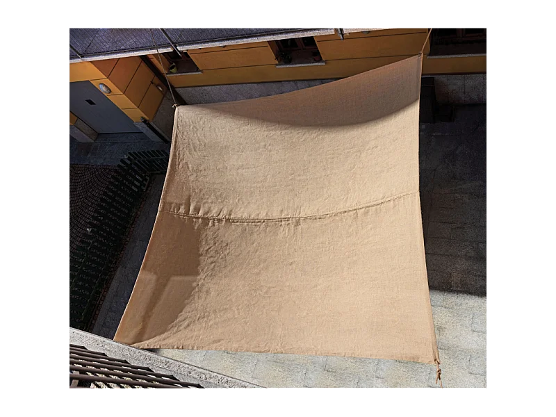 Set Di 4 Vele In Canapa Quadrata 3X3 Moia